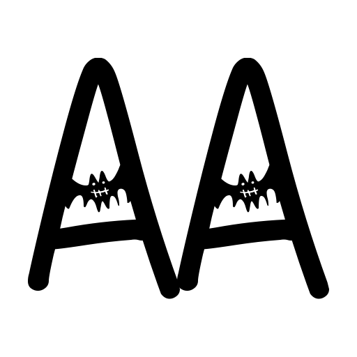 Bat Ghost - Personal Use Font icon
