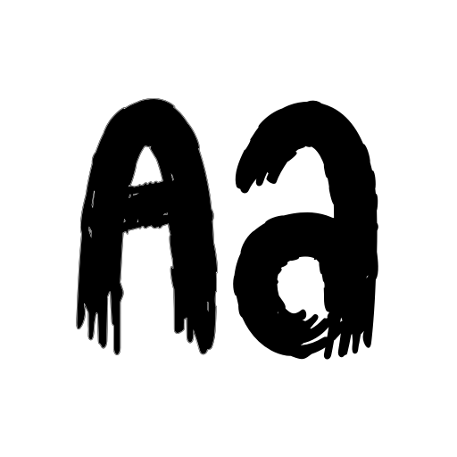 Bat Stealth Font icon