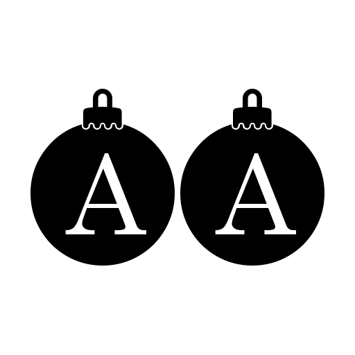 Bauble_Monogram Font icon