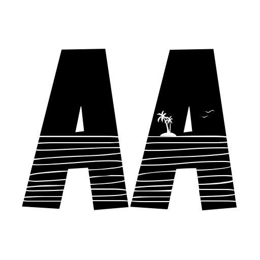 Beach Sunset Font icon