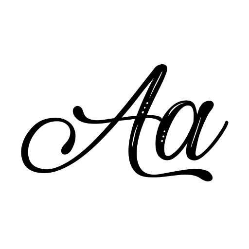 Beautiful and Openhearted Font icon