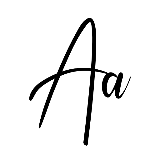 Beautiful Lenttering Font icon