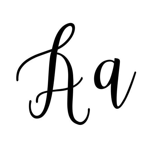 Beautiful Script Font icon