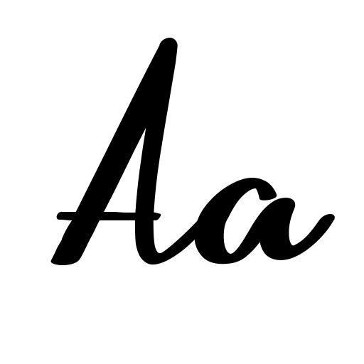Beautiful Script Font icon