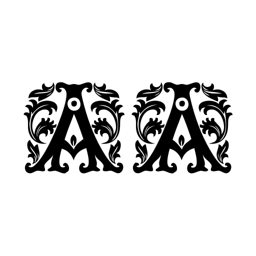 Beauty Initials Font icon