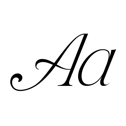 Bellavoir Delight PERSONAL USE Font icon