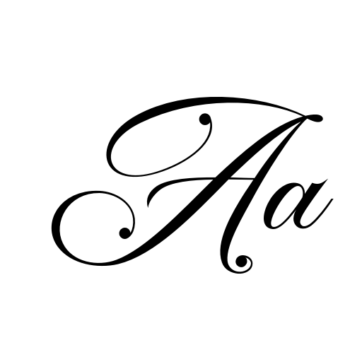 Bergstena Script PERSONAL USE Font icon