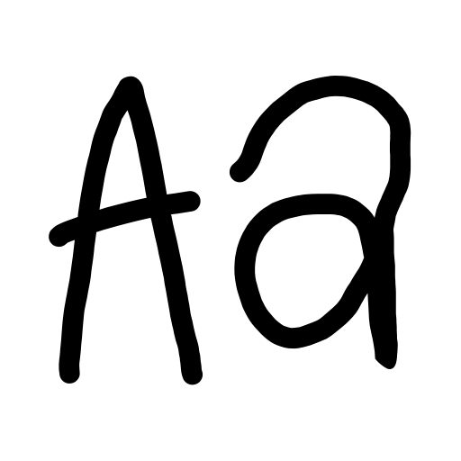 Big Writer Font preview
