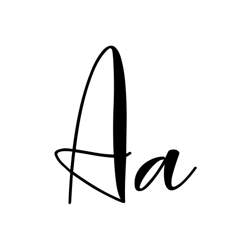 biglittle script Font preview