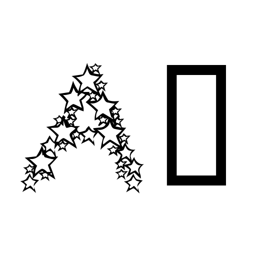 Bingo Star Font icon