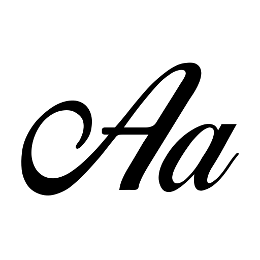 Birds of Paradise Personal use Font icon