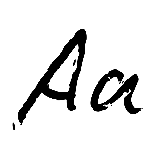 Biro Script reduced Font icon