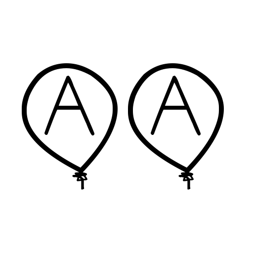 birthday balon tfb Font icon