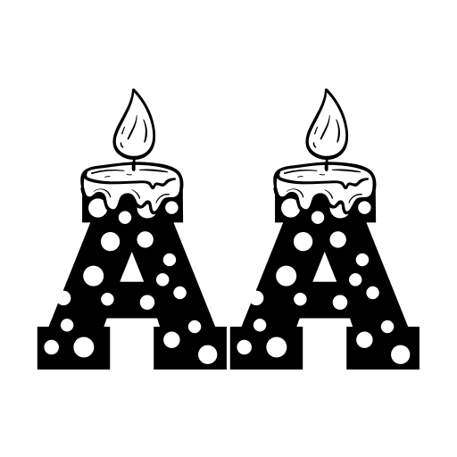 Birthday Candles Font icon