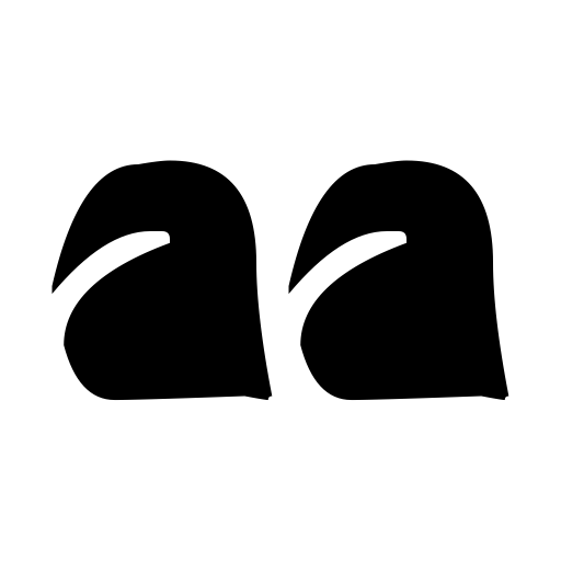 BIRU-HTAM-BIRU Font icon