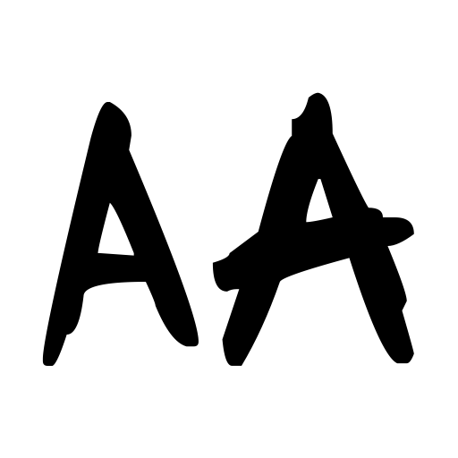 Bite and Slash Font icon