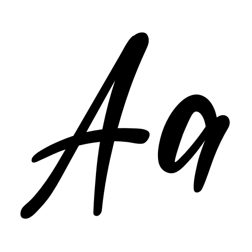 Black Font icon