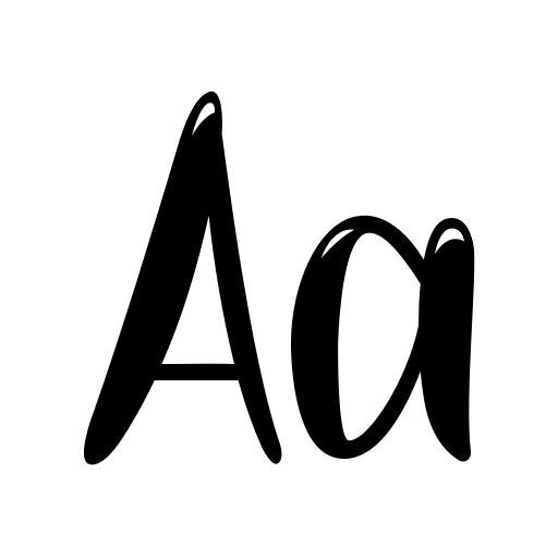 Black and Violet - Personal Use Font icon