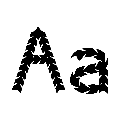 BLACK ARROW Font icon