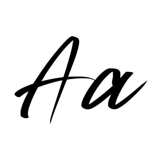 Black Attacks Font icon