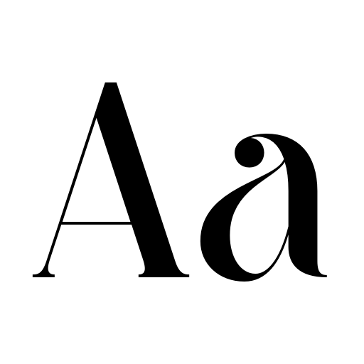 Black Autumn Font icon