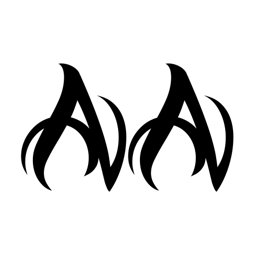 Black Ball Tattoo Personal Use Font icon