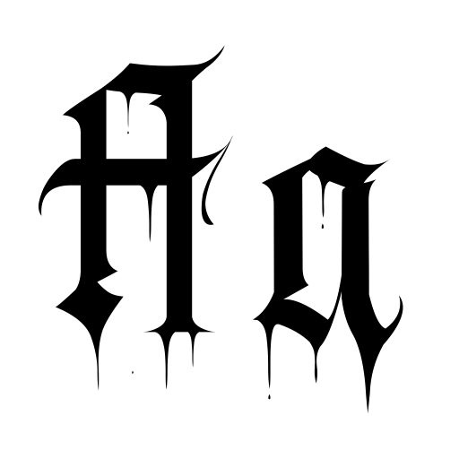 Black Blood Font icon