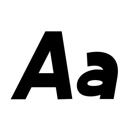 Black Bolder Demo Font icon
