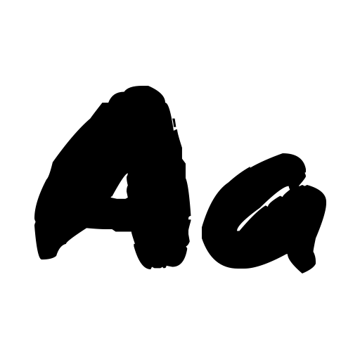 Black Brush Font icon