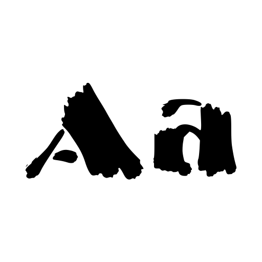Black Brush Font icon