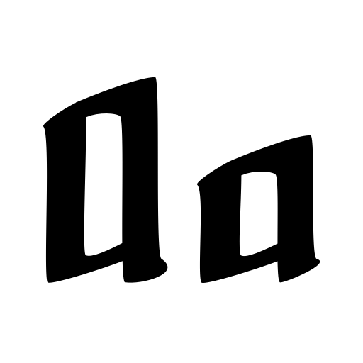 Black Brush Font preview