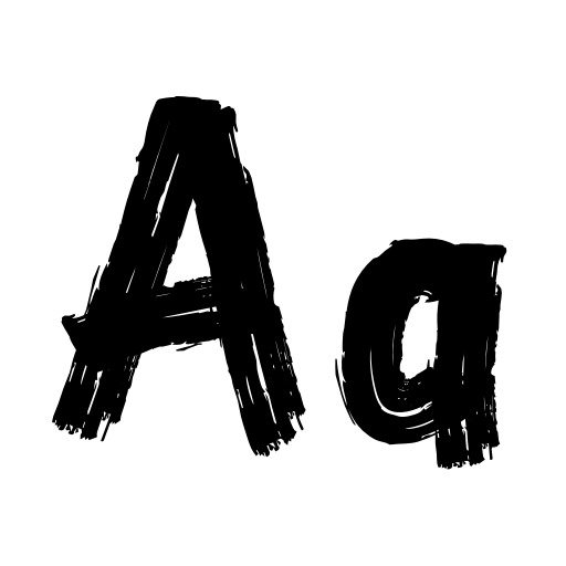 Black Brutal Font icon