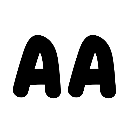BLACK BUBBLE Font icon