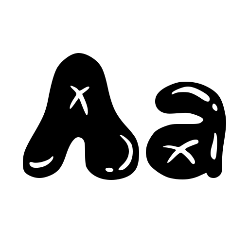 Black Bubbles Font icon