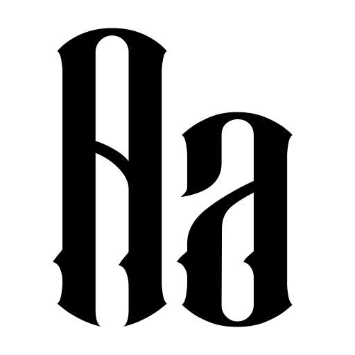 Black Cameo Demo Font icon