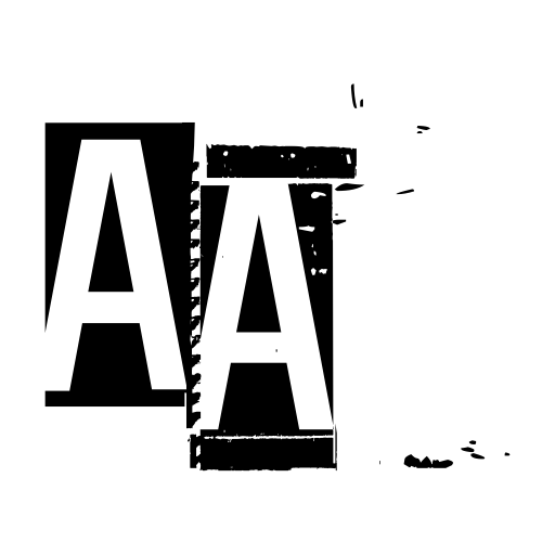 Black clouds, white sky Font icon