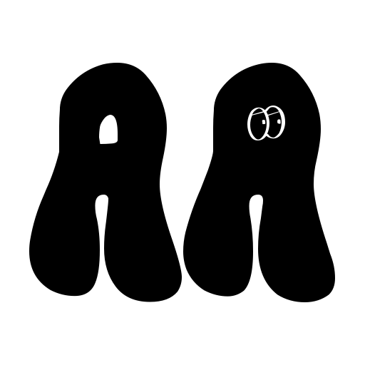 Black Cyclops Font icon