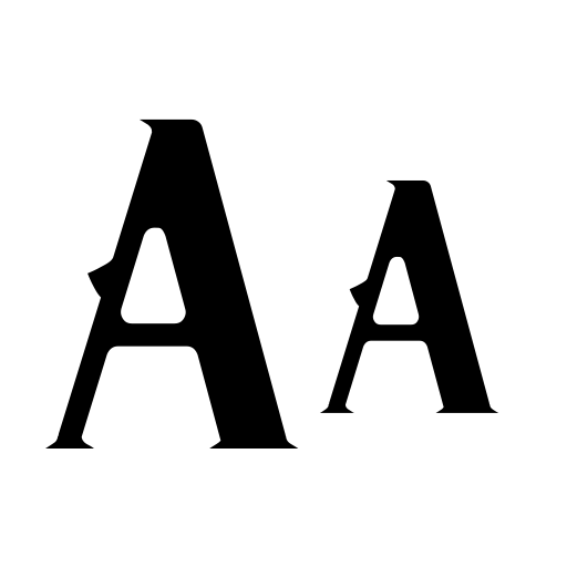 Black Dark Font icon