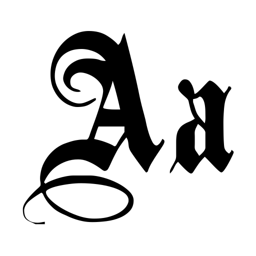 PlainBlack Font preview