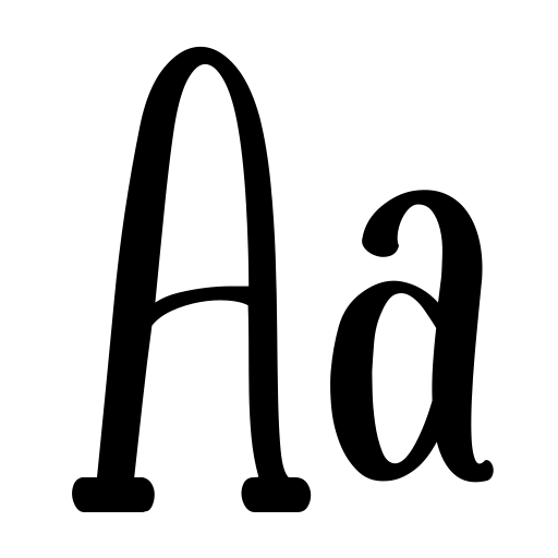 Black friday Font icon