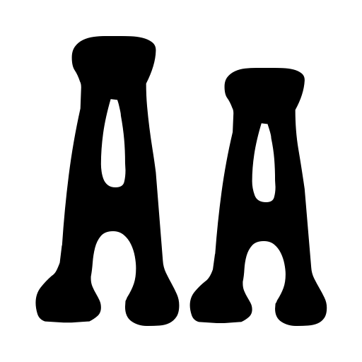 Black Gunk Font icon