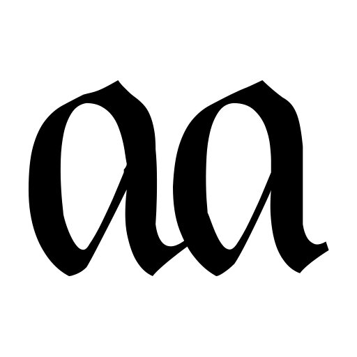 Black Heart Inertia Font icon