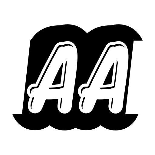 Black Hurricane Font icon