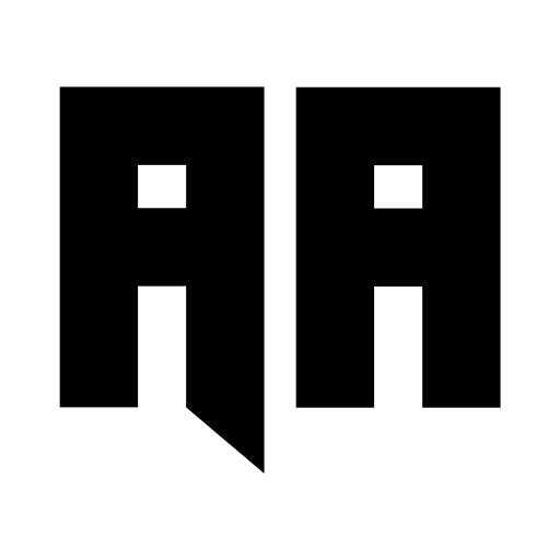 Black Indie Personal Use Only Font icon
