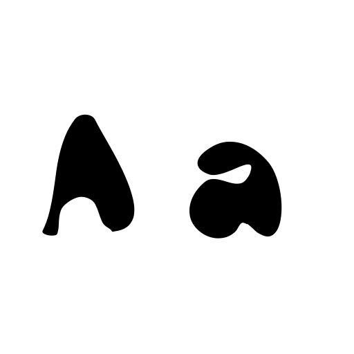 Black ink Font icon