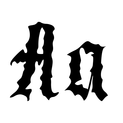 Black Metal Font icon