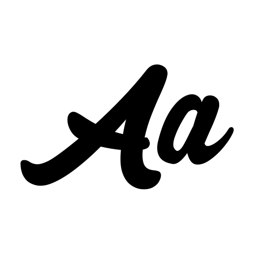 Black Mindo Font icon