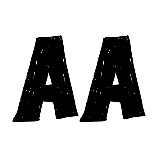 Black Note Font icon