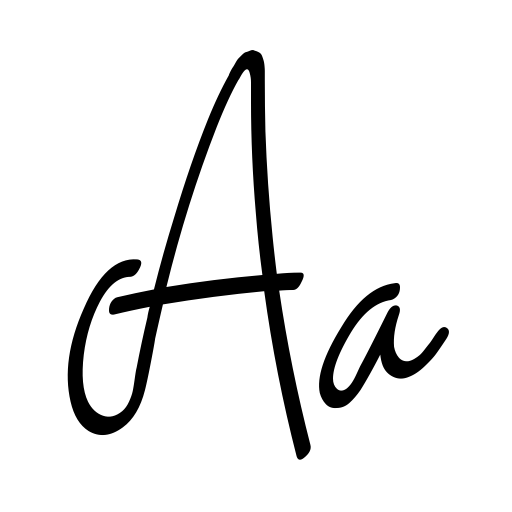 Black Pink Font icon