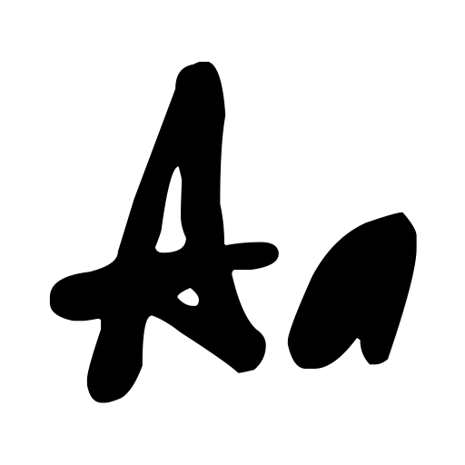 Black Racer Font icon